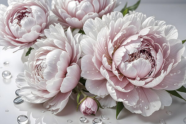 Group of pink flowers Group of pink flowers