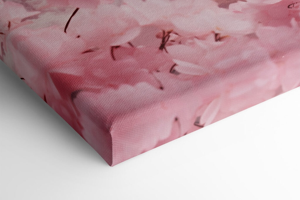 Hot air balloons with cherry blossoms