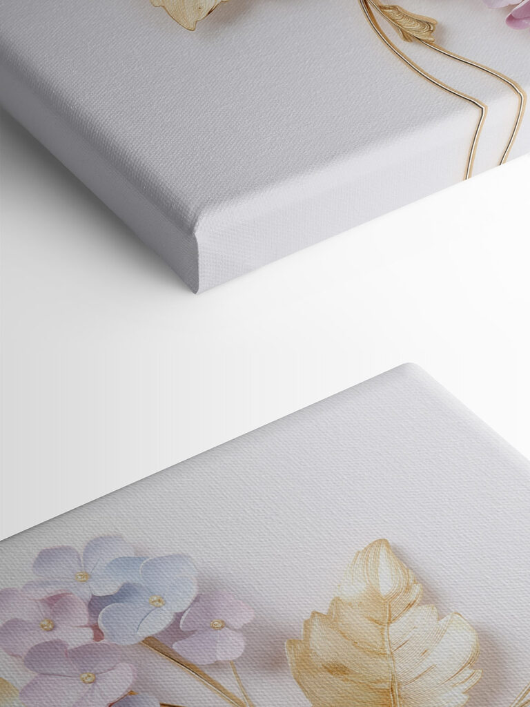 Bunch of flowers and leaves