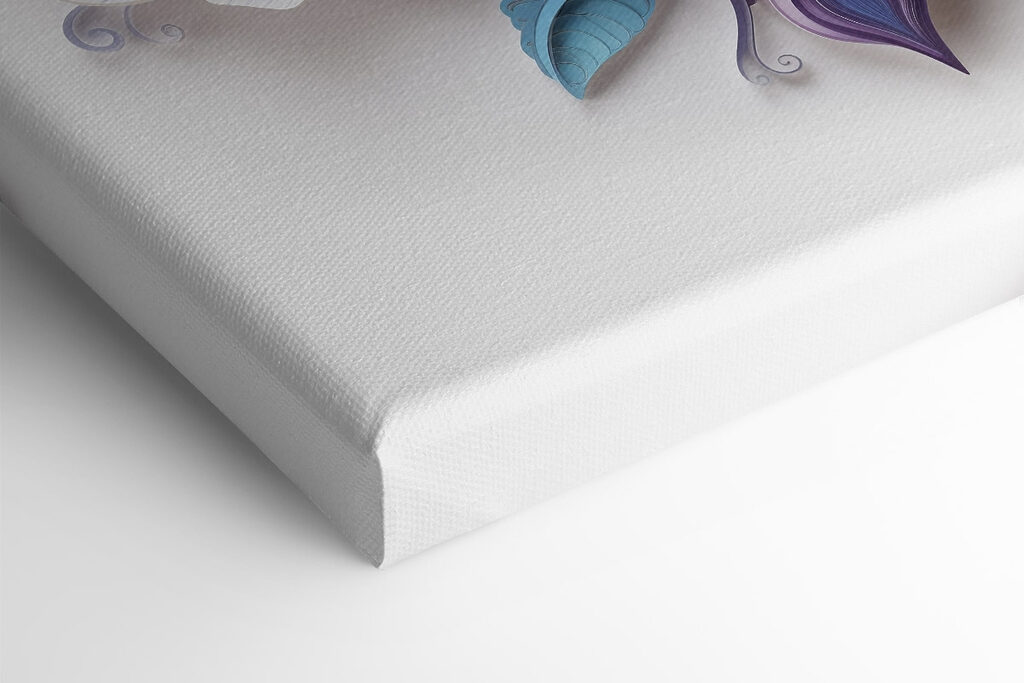 Blue and white flowers