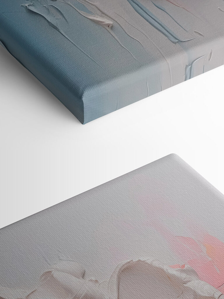 Painting of flowers on a wall