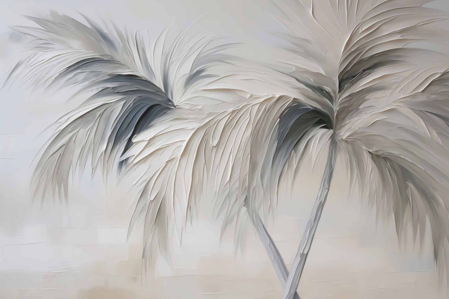 Painting of palm trees Painting of palm trees