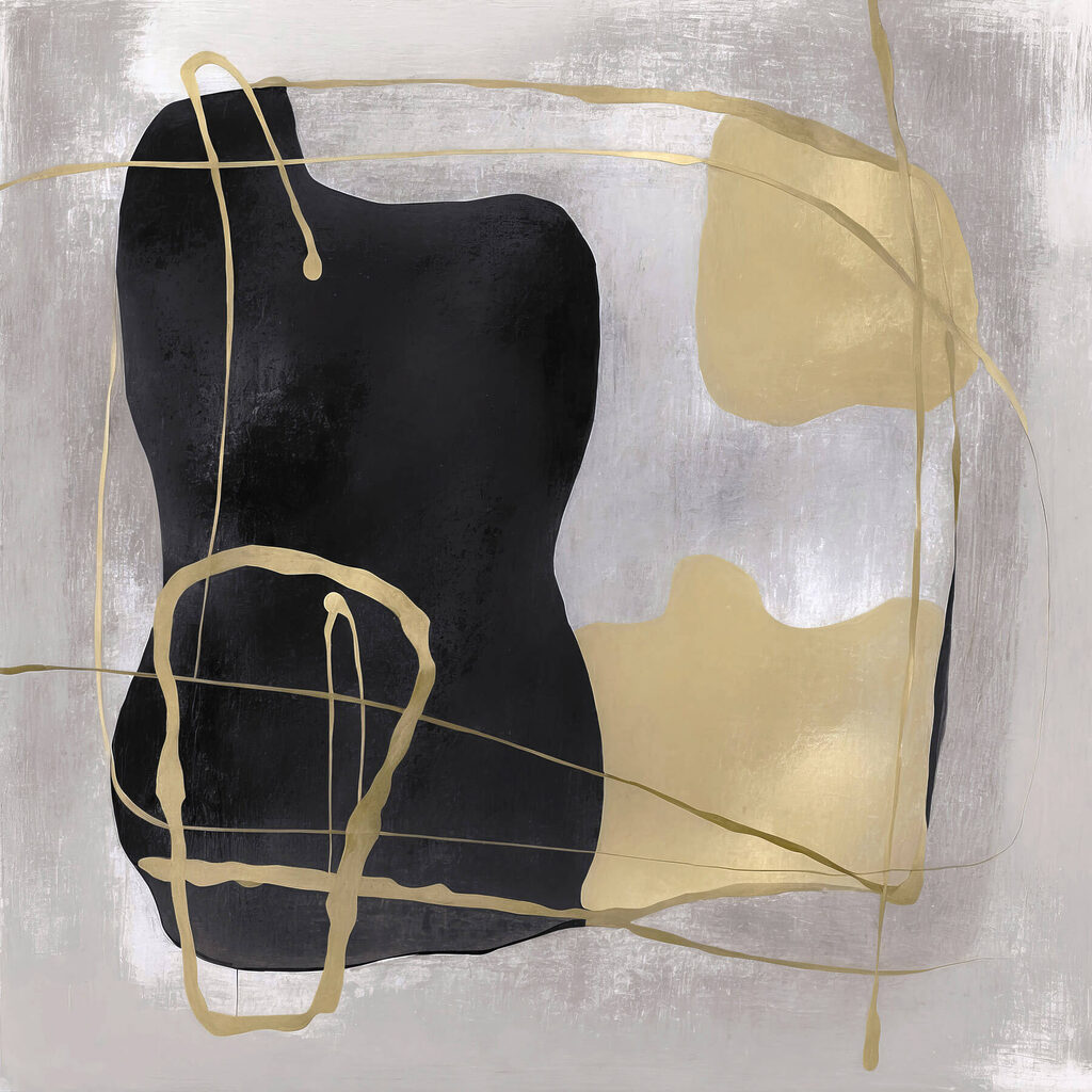 Abstract harmony in contrasting colors