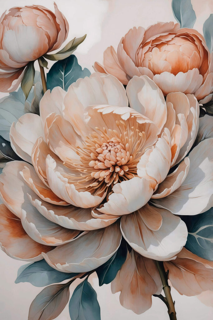 Bountiful blooms in soft tones