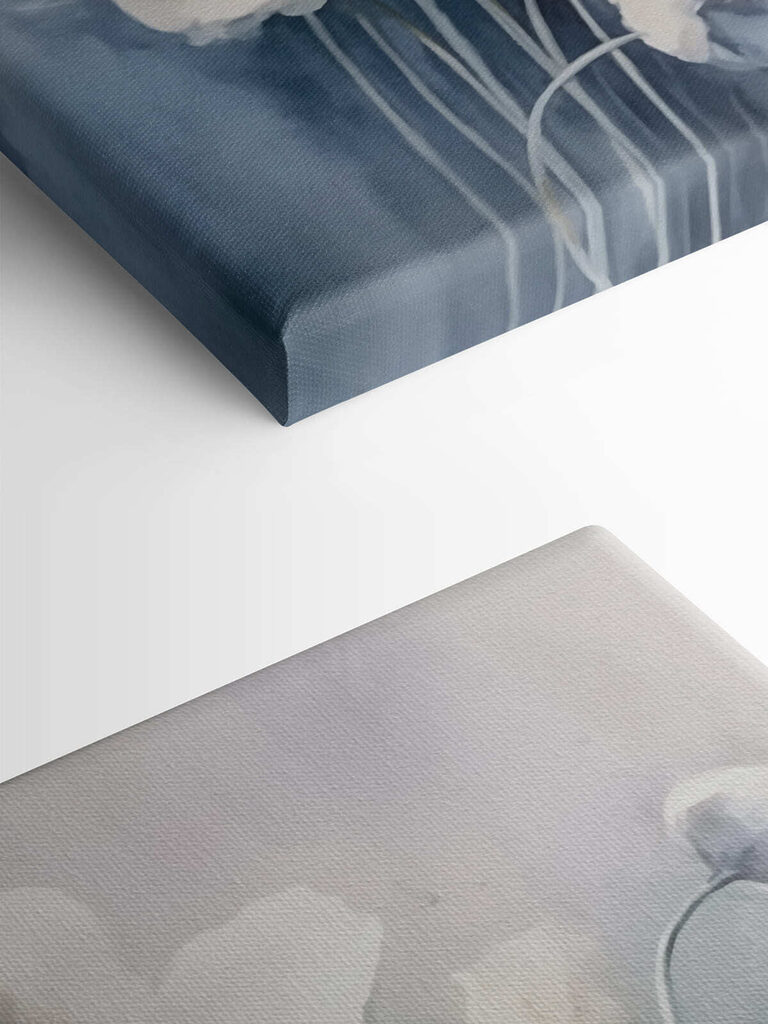 Painting of white flowers