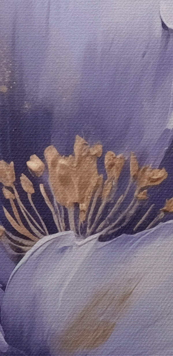 Painting of a purple flower Painting of a purple flower