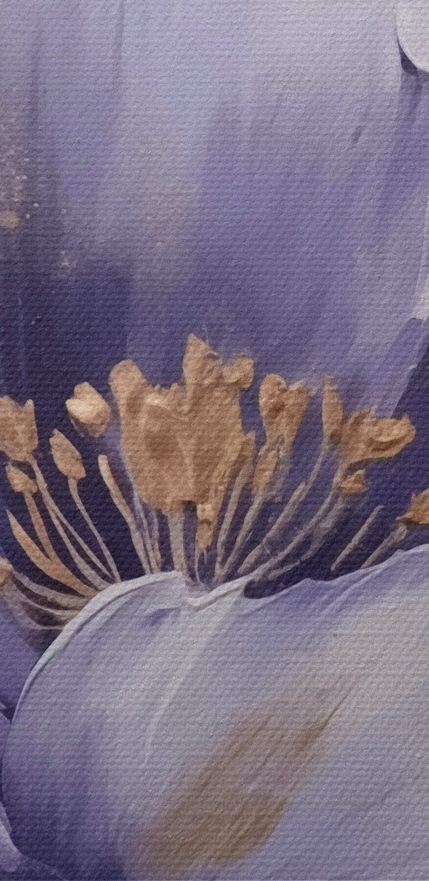 Painting of a purple flower Painting of a purple flower