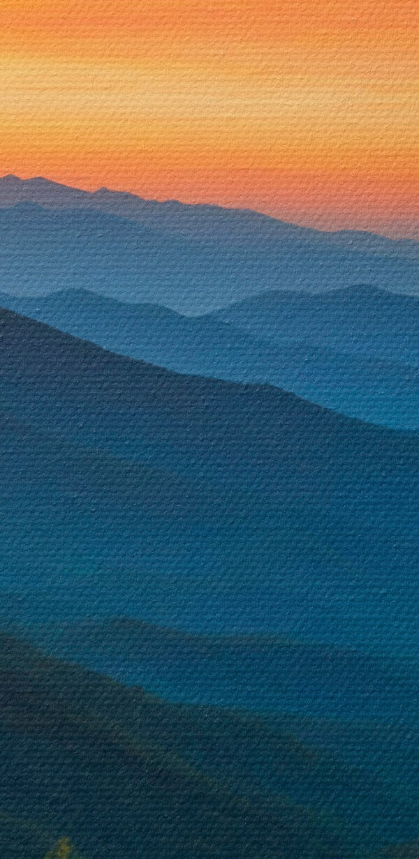 Landscape of mountains and trees Landscape of mountains and trees