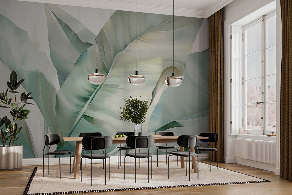 Lush leaves in soft tones Lush leaves in soft tones