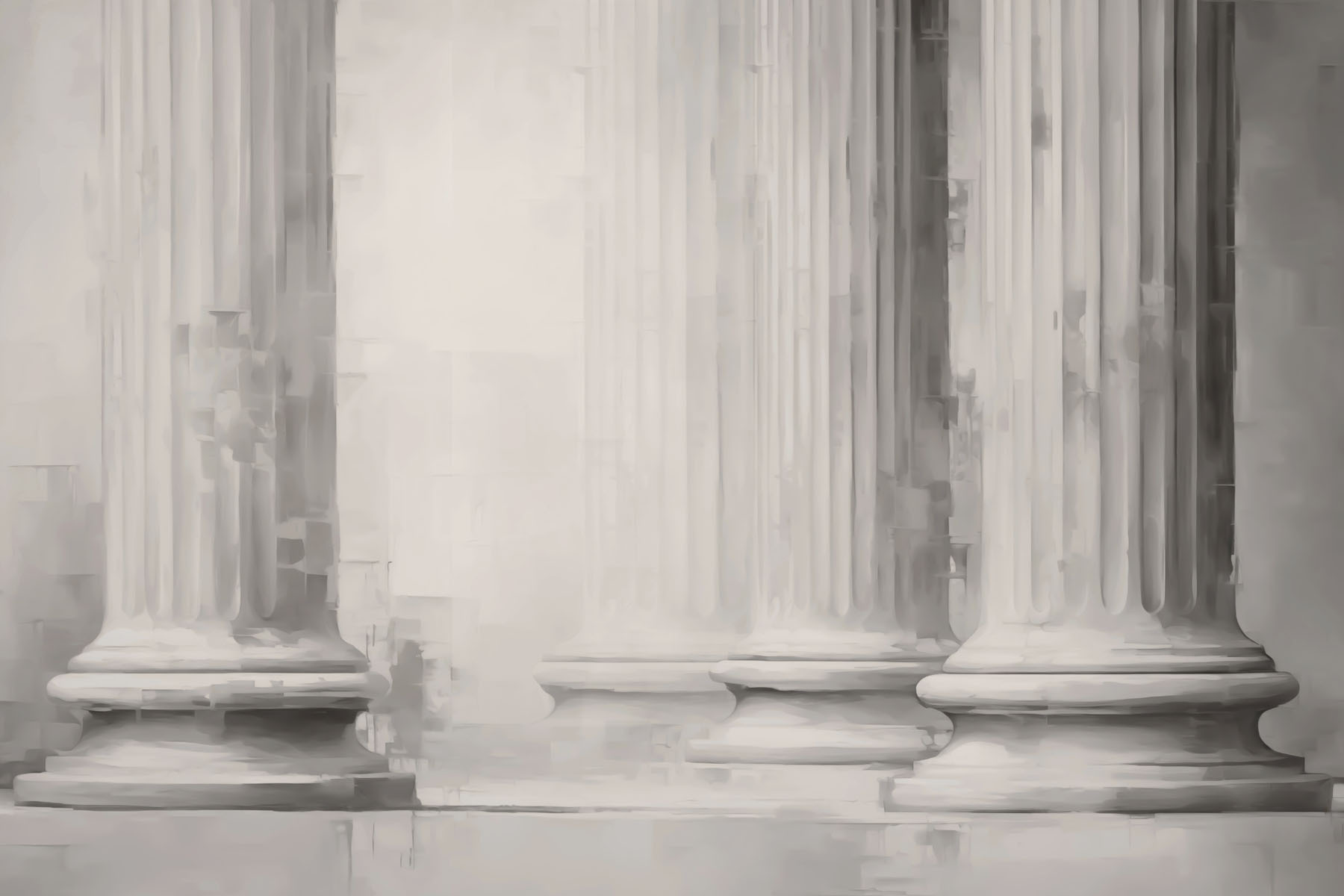 Group of pillars with columns Group of pillars with columns