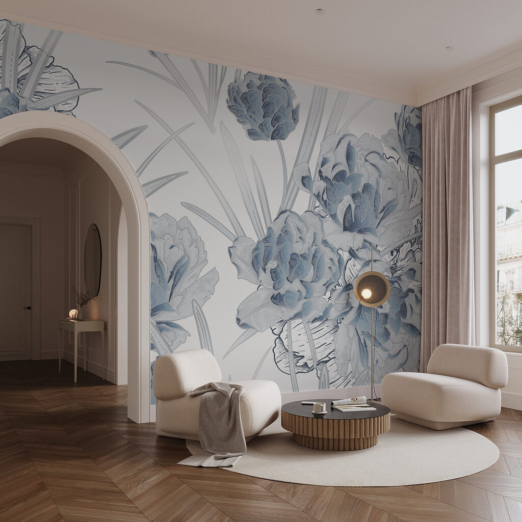 Delicate blooms in soft hues