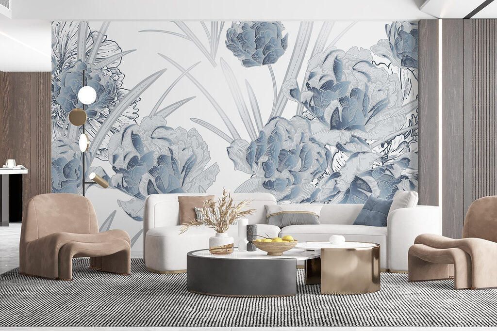 Delicate blooms in soft hues