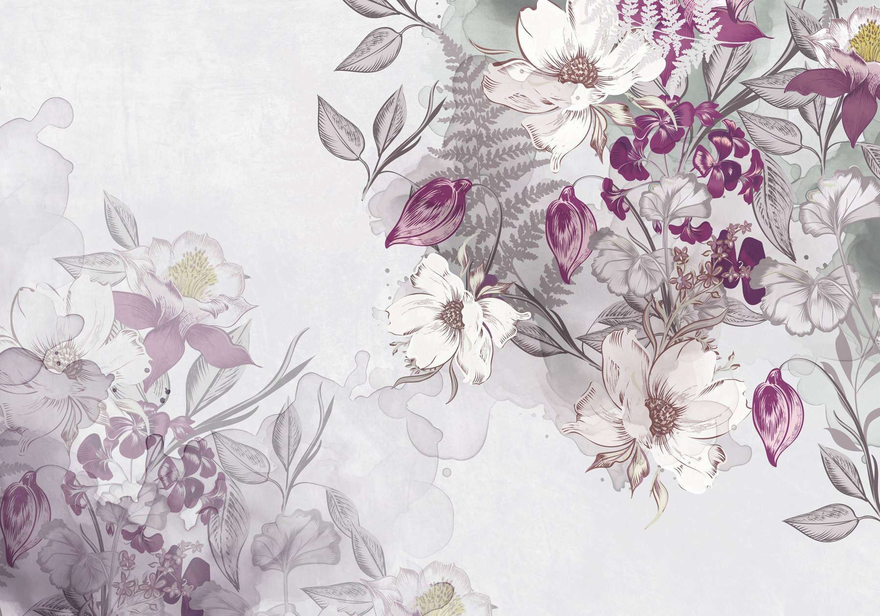 Delicate petals in pastel hues