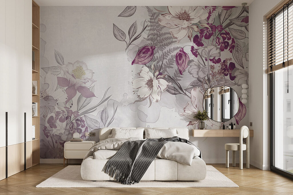 Delicate petals in pastel hues