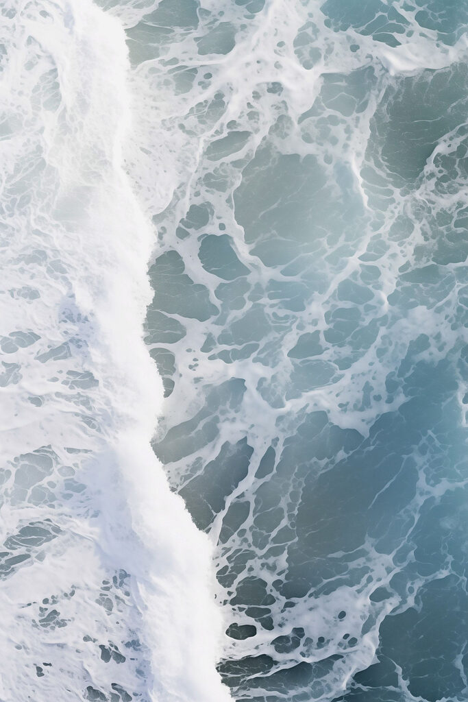 Waves crashing waves on a beach