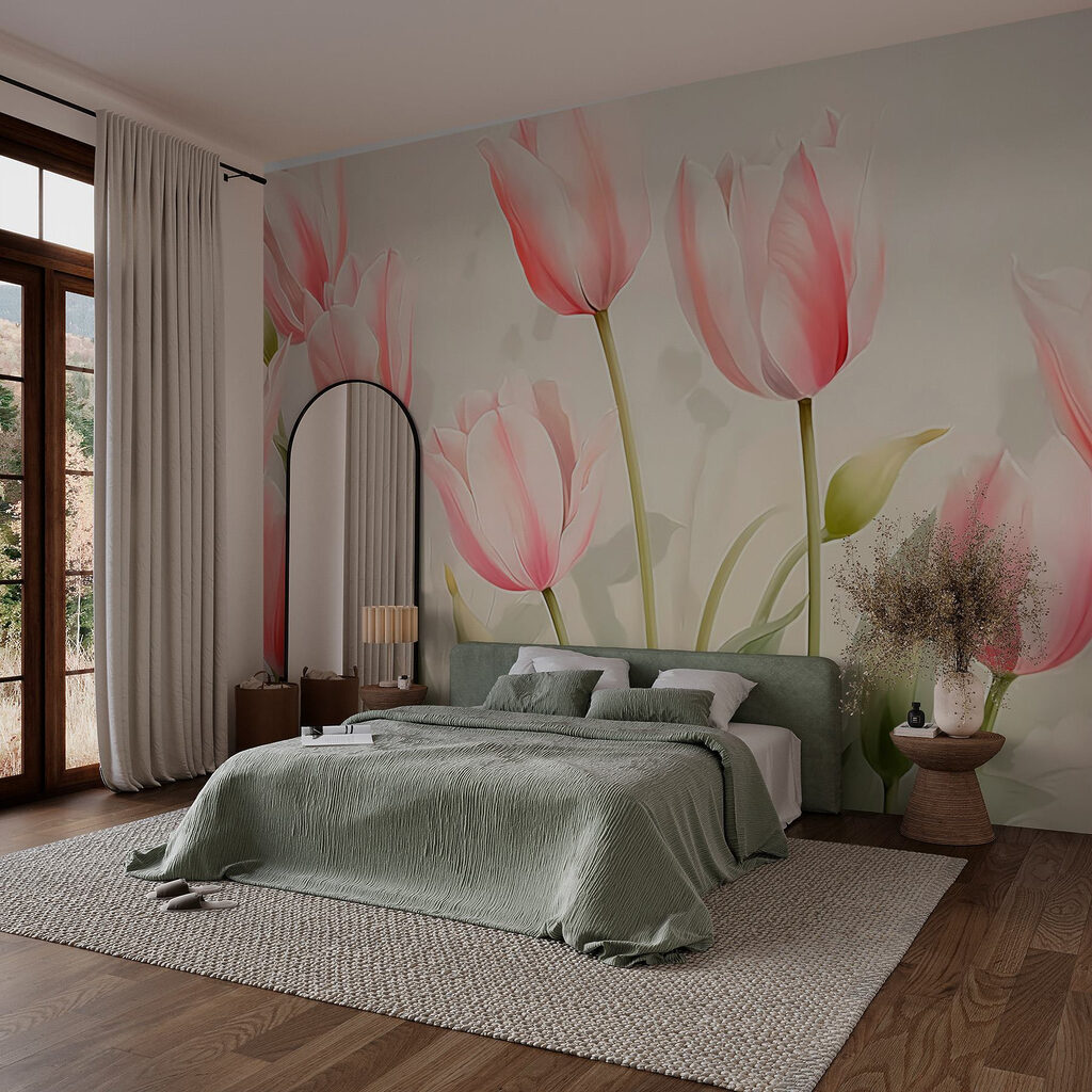 Group of pink flowers Group of pink flowers