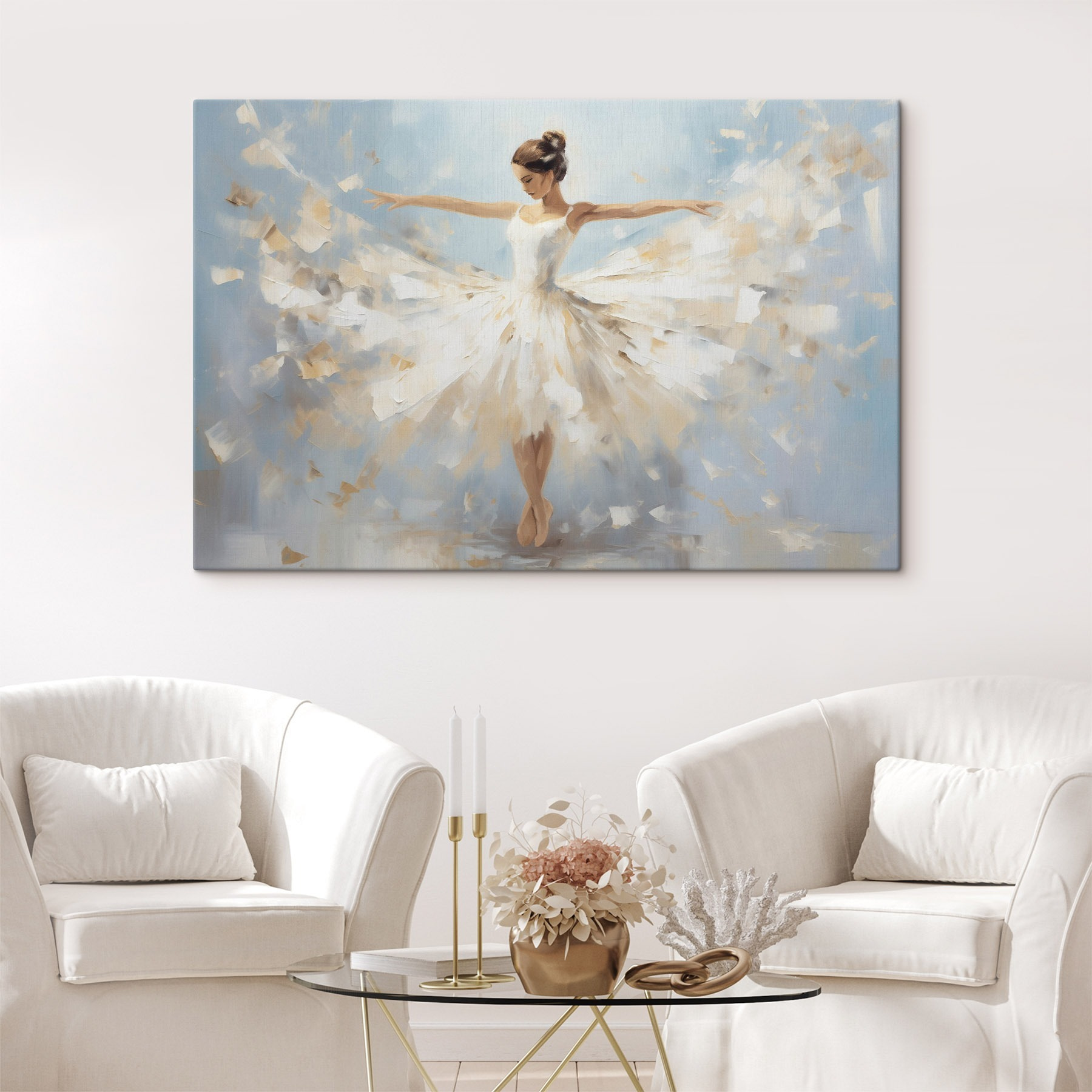 s43257pig402m - Obraz ženy v bílých šatech - tegory