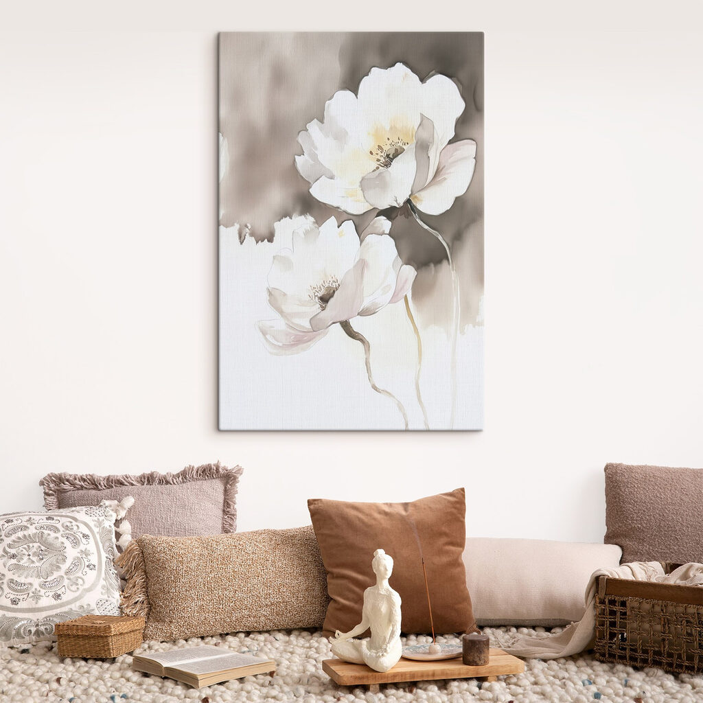 Delicate blossoms in soft hues