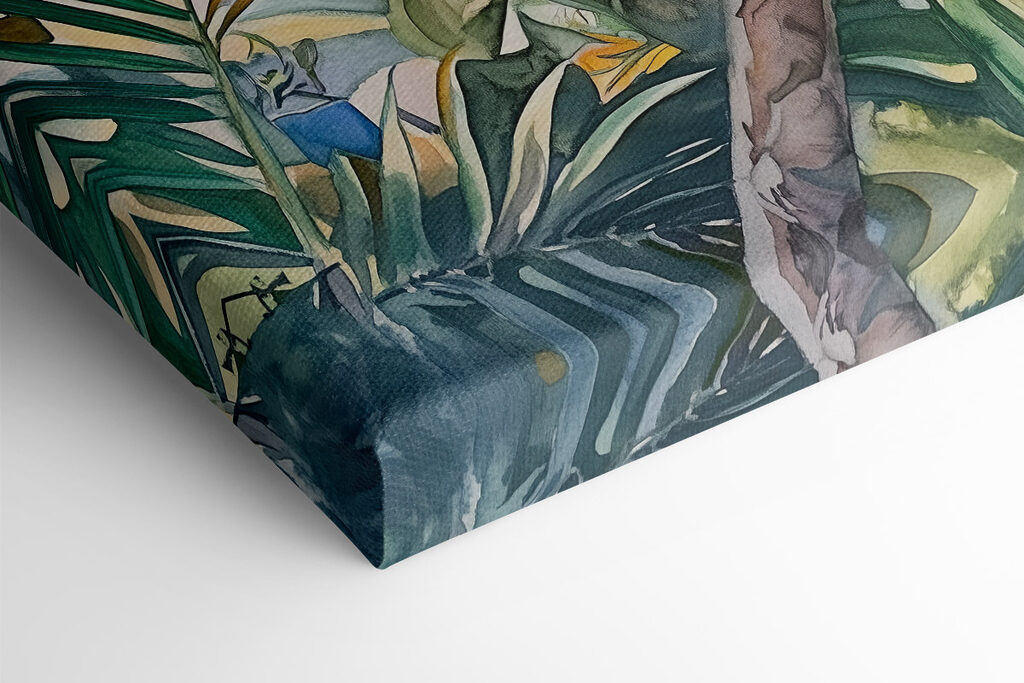 Colorful bird on a tree branch