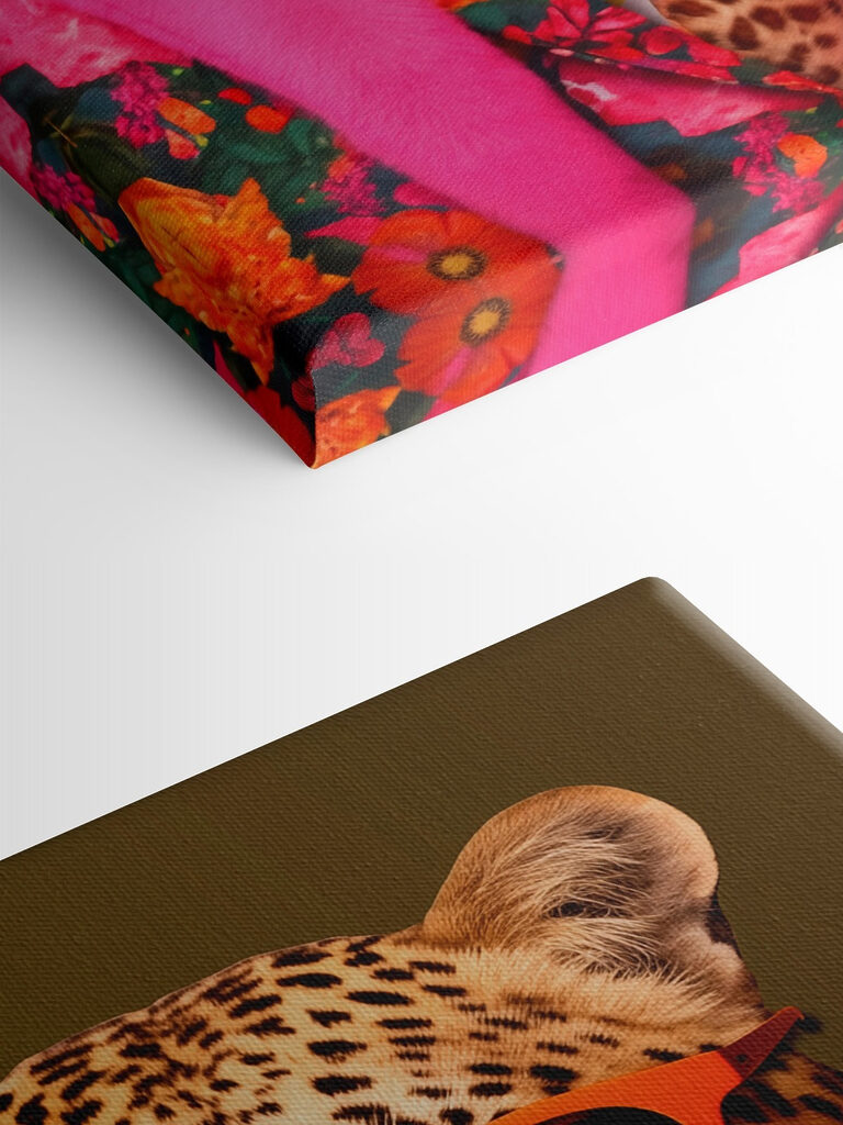 Leopard wearing a suit and sunglasses