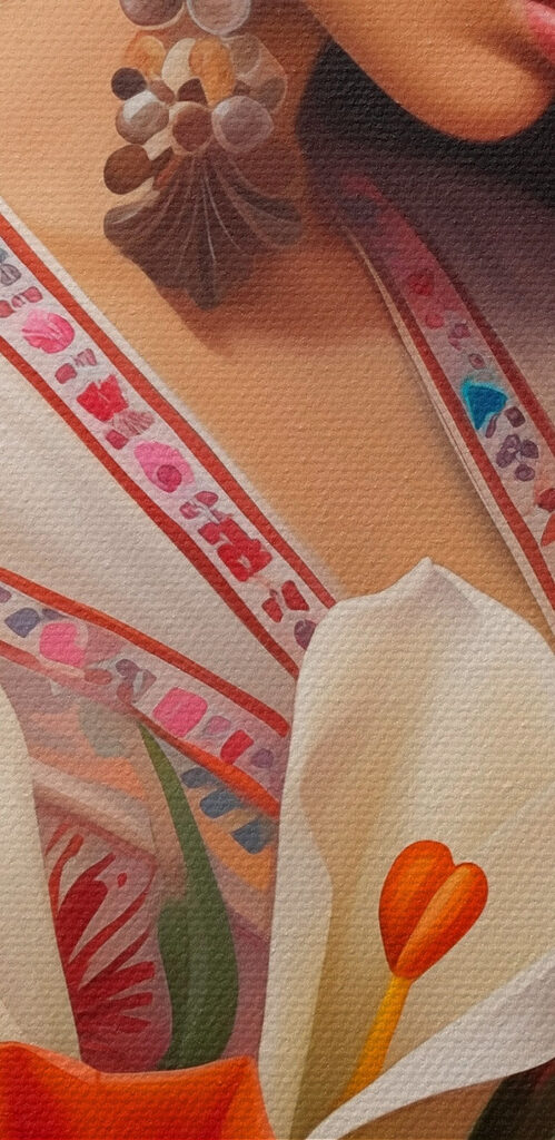 Woman holding flowers Woman holding flowers