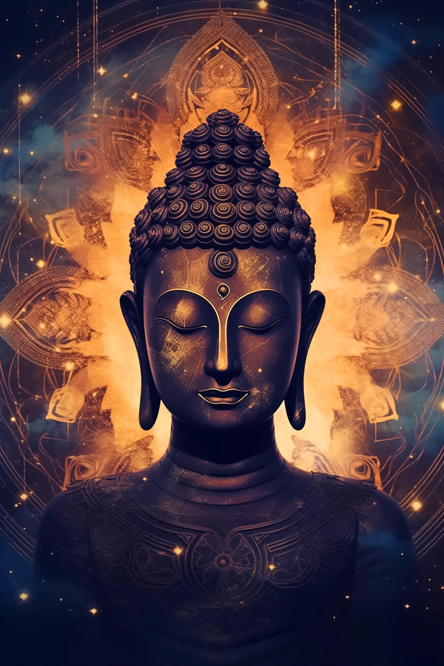 Meditace a klid v tmavých odstínech