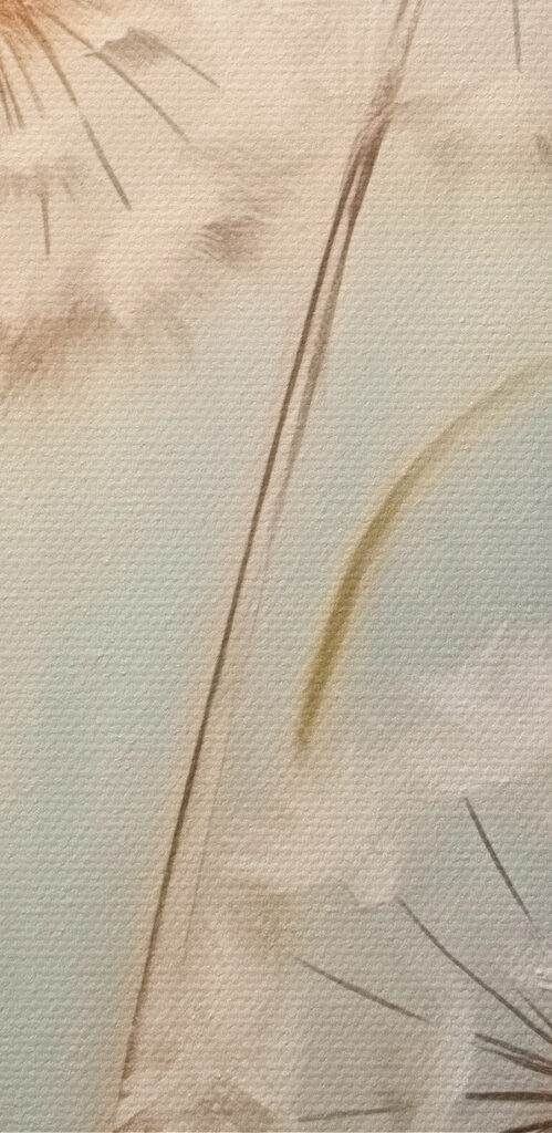 Painting of dandelions