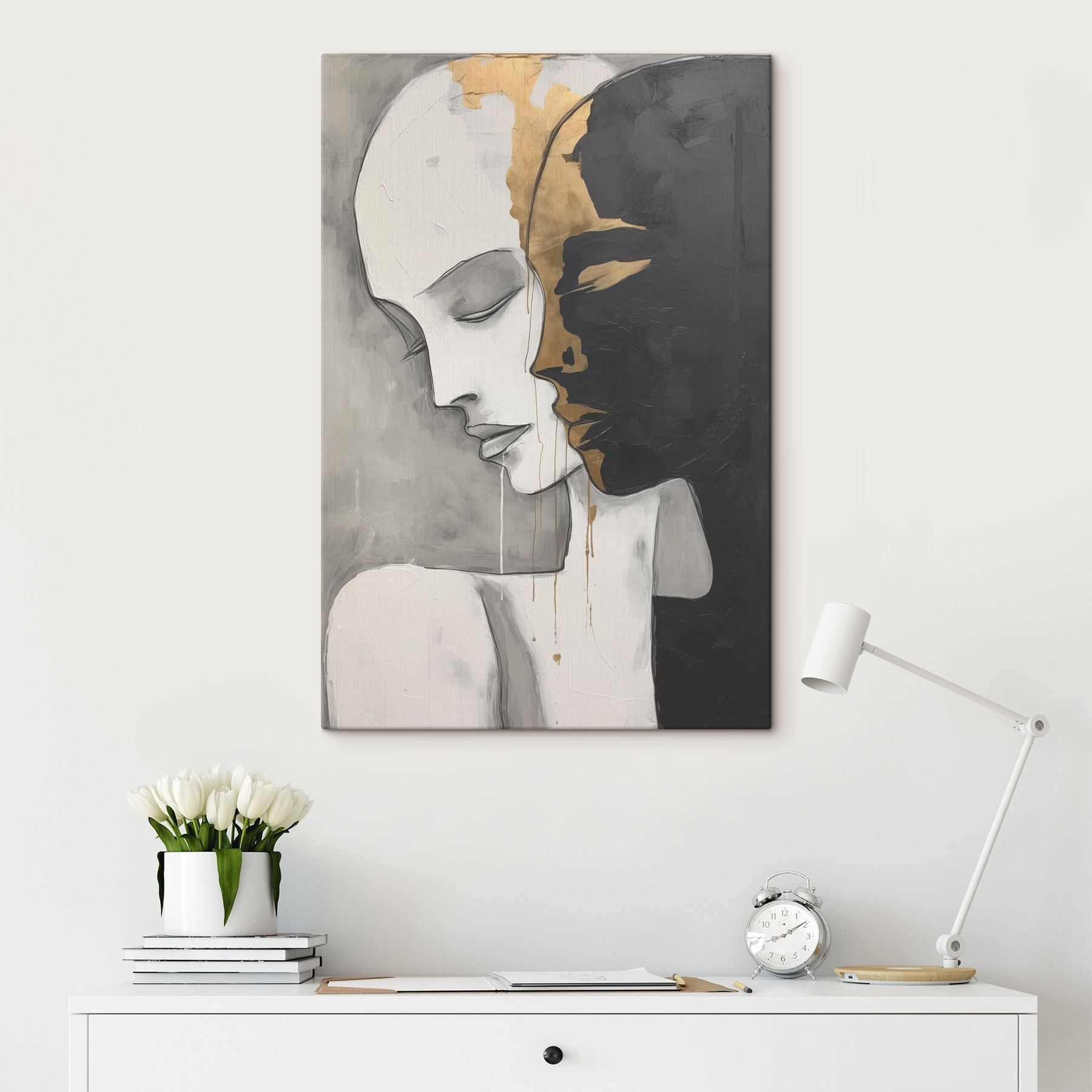 Painting of a man and woman