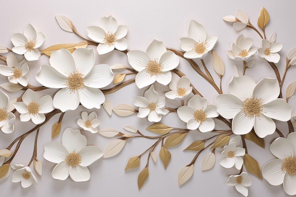 Elegant blossoms on a soft backdrop Elegant blossoms on a soft backdrop