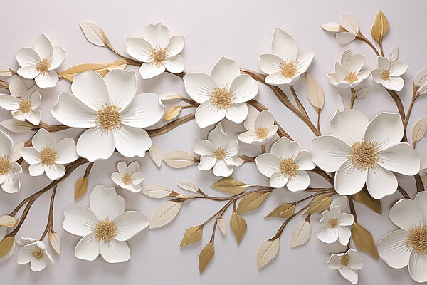 Elegant blossoms on a soft backdrop Elegant blossoms on a soft backdrop