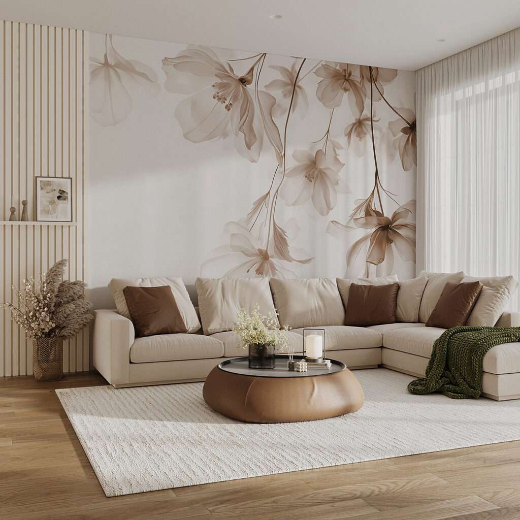 Delicate blossoms in soft hues