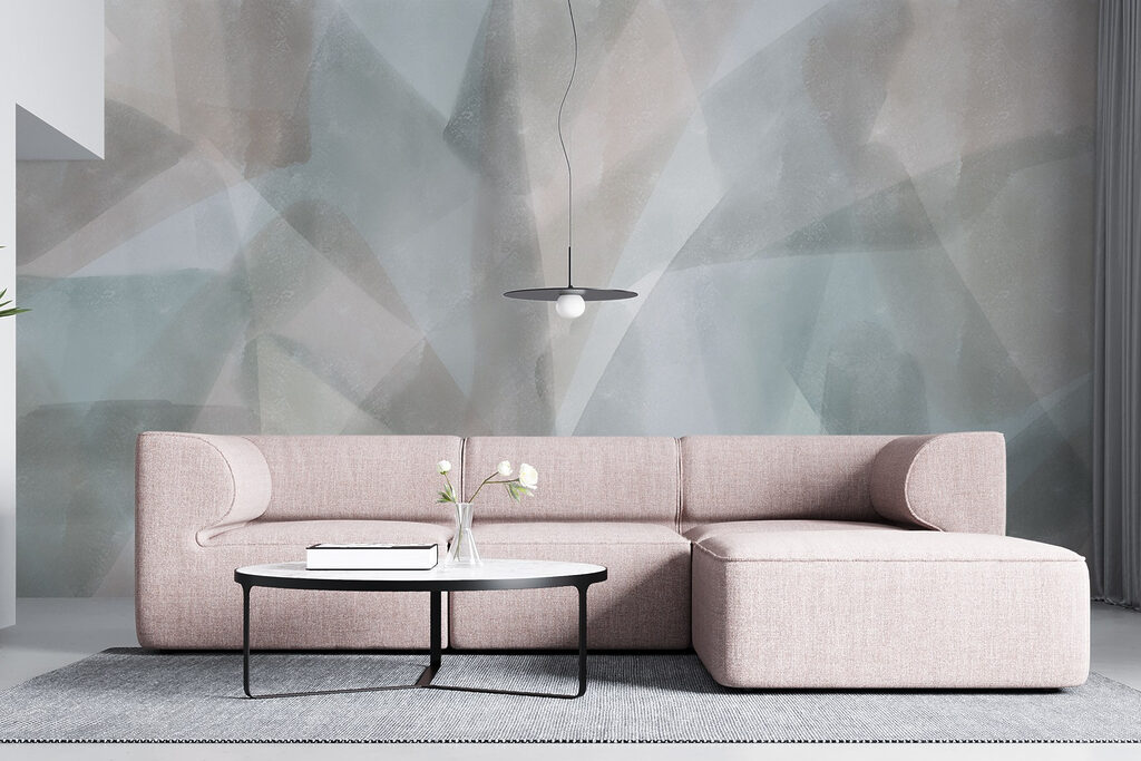 Subtle hues and soft textures blend