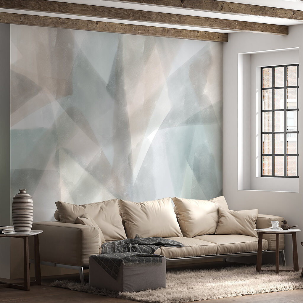 Subtle hues and soft textures blend