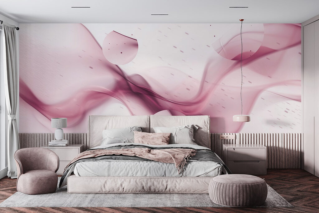 Purple smoke on a white background