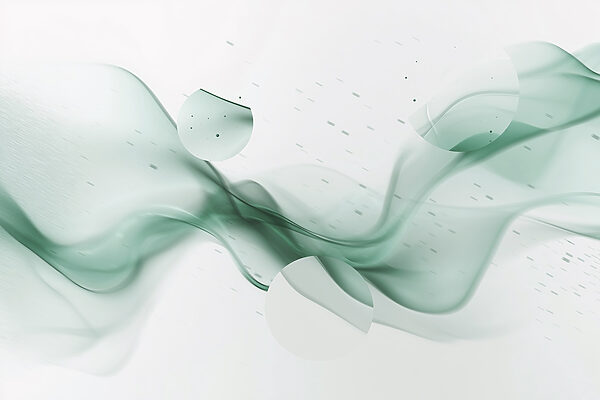 Green smoke and circles Green smoke and circles