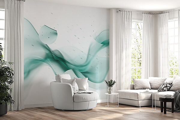 Green smoke and circles Green smoke and circles