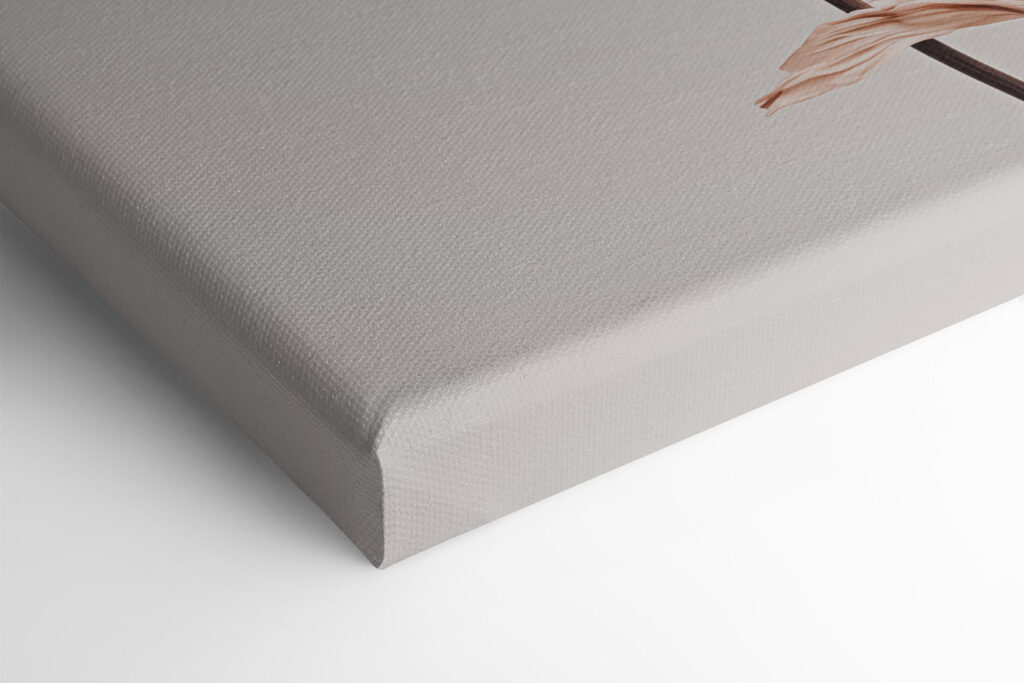 Flower with dried leaves