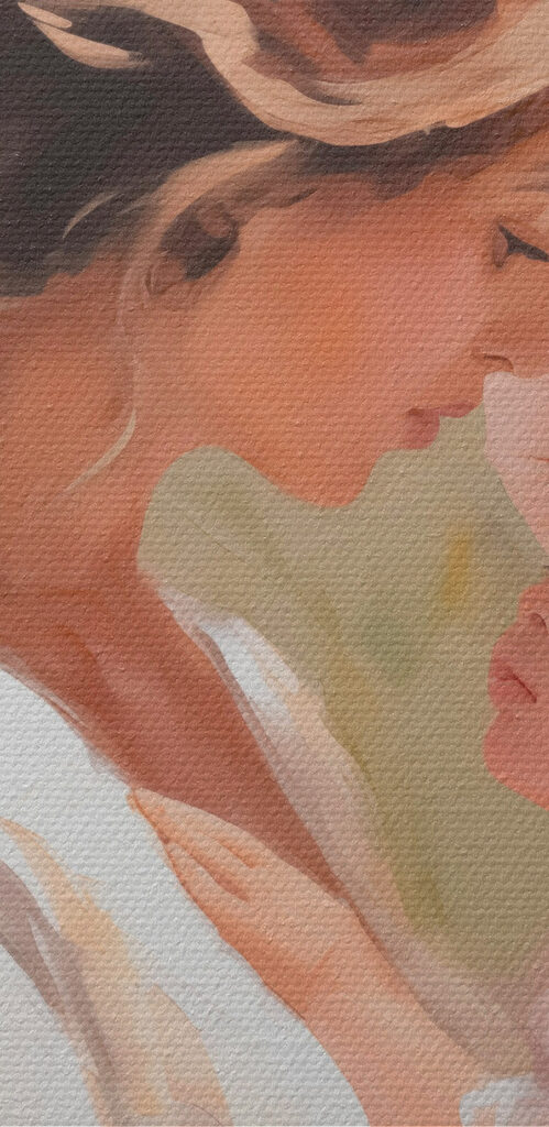 Woman holding a baby Woman holding a baby