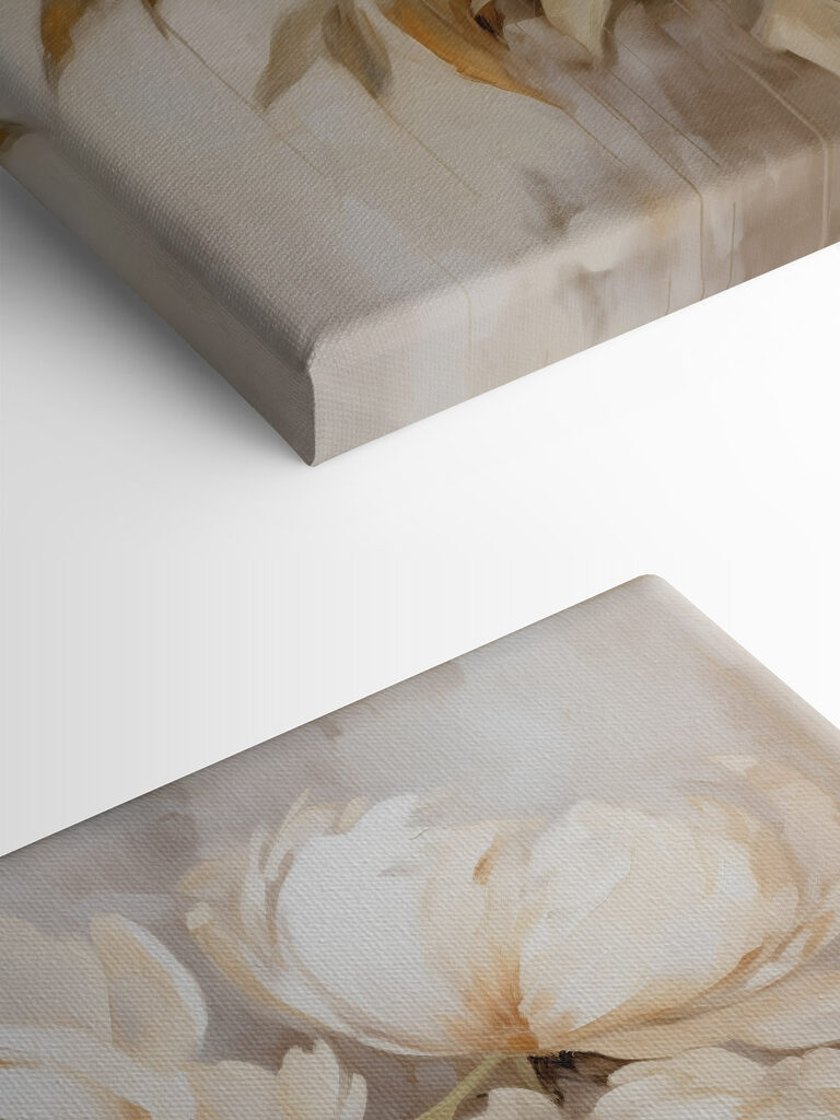 Painting of white flowers