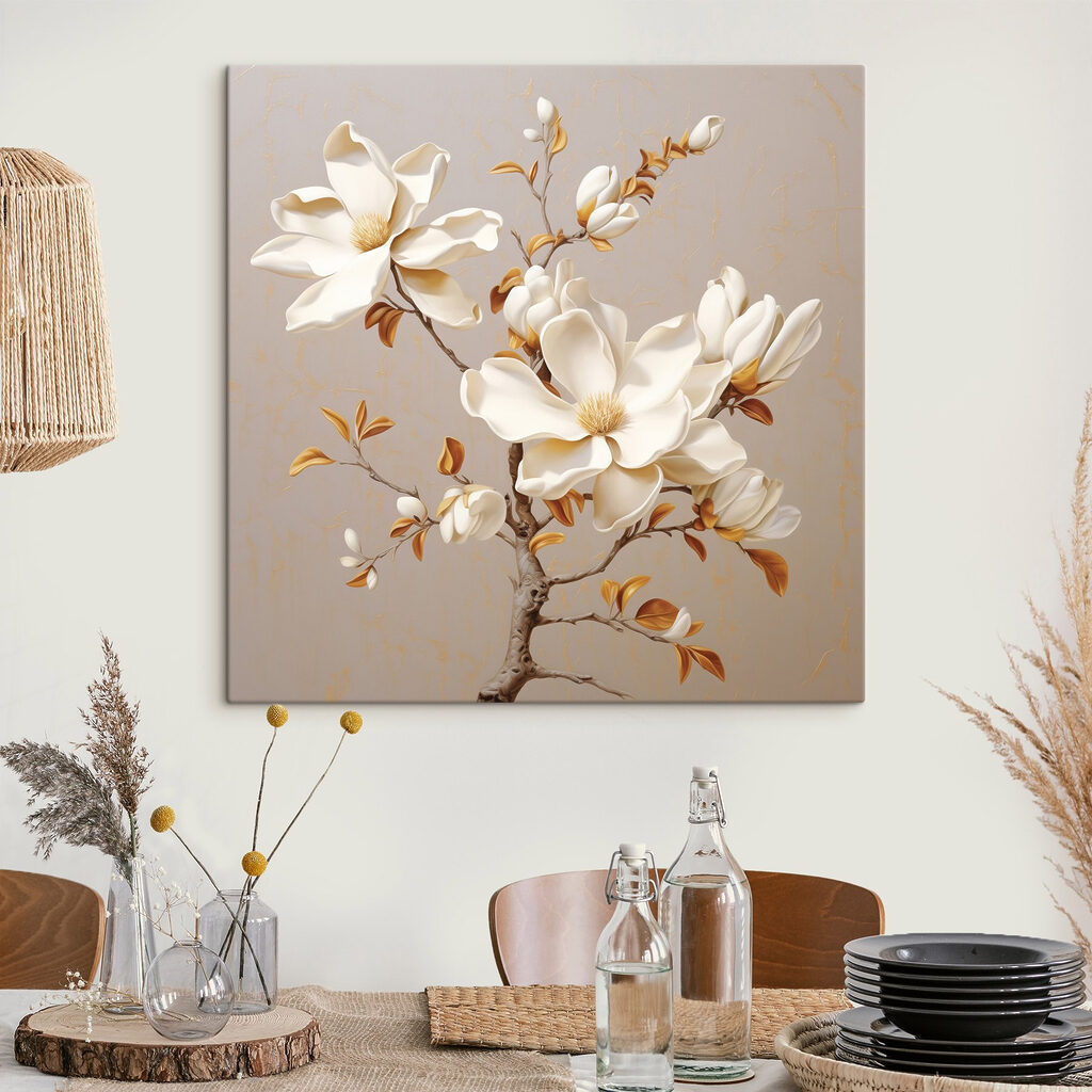 White flowers on a branch