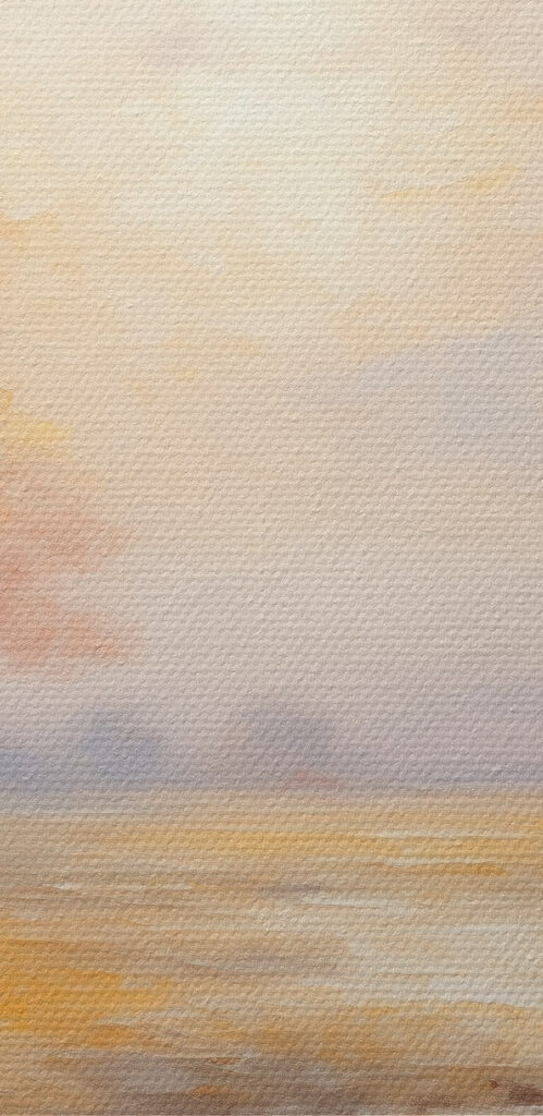 Painting of a tree in a marsh