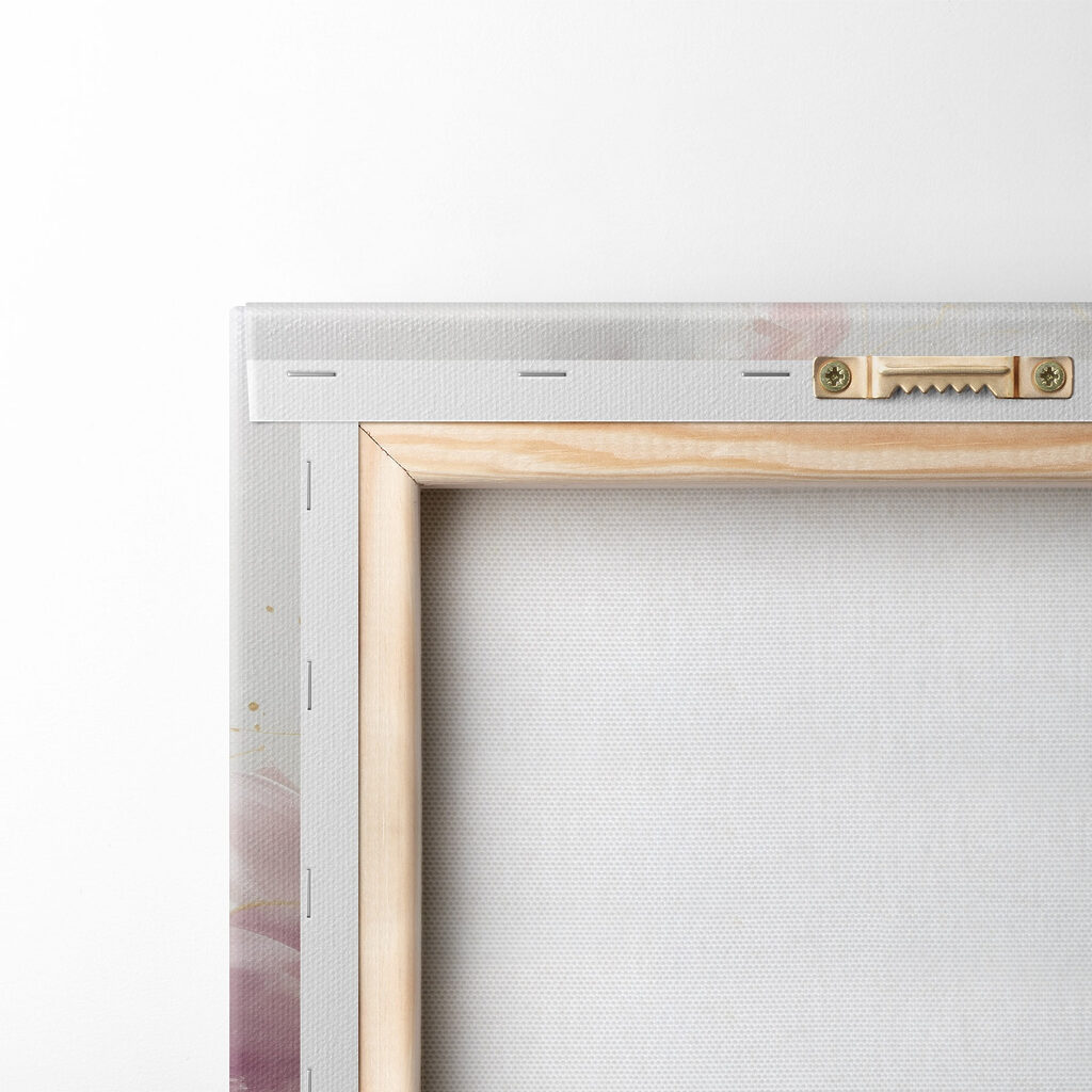 Painting of flowers on a grey background