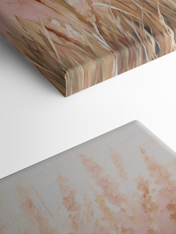 Painting of a field of wheat