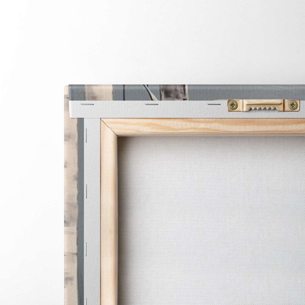 Painting of a moon in the sky