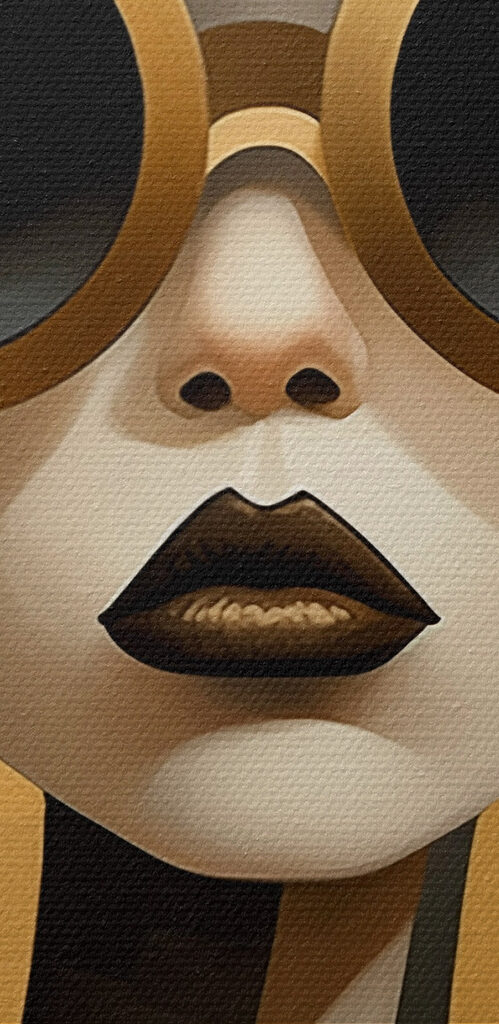 Woman wearing goggles