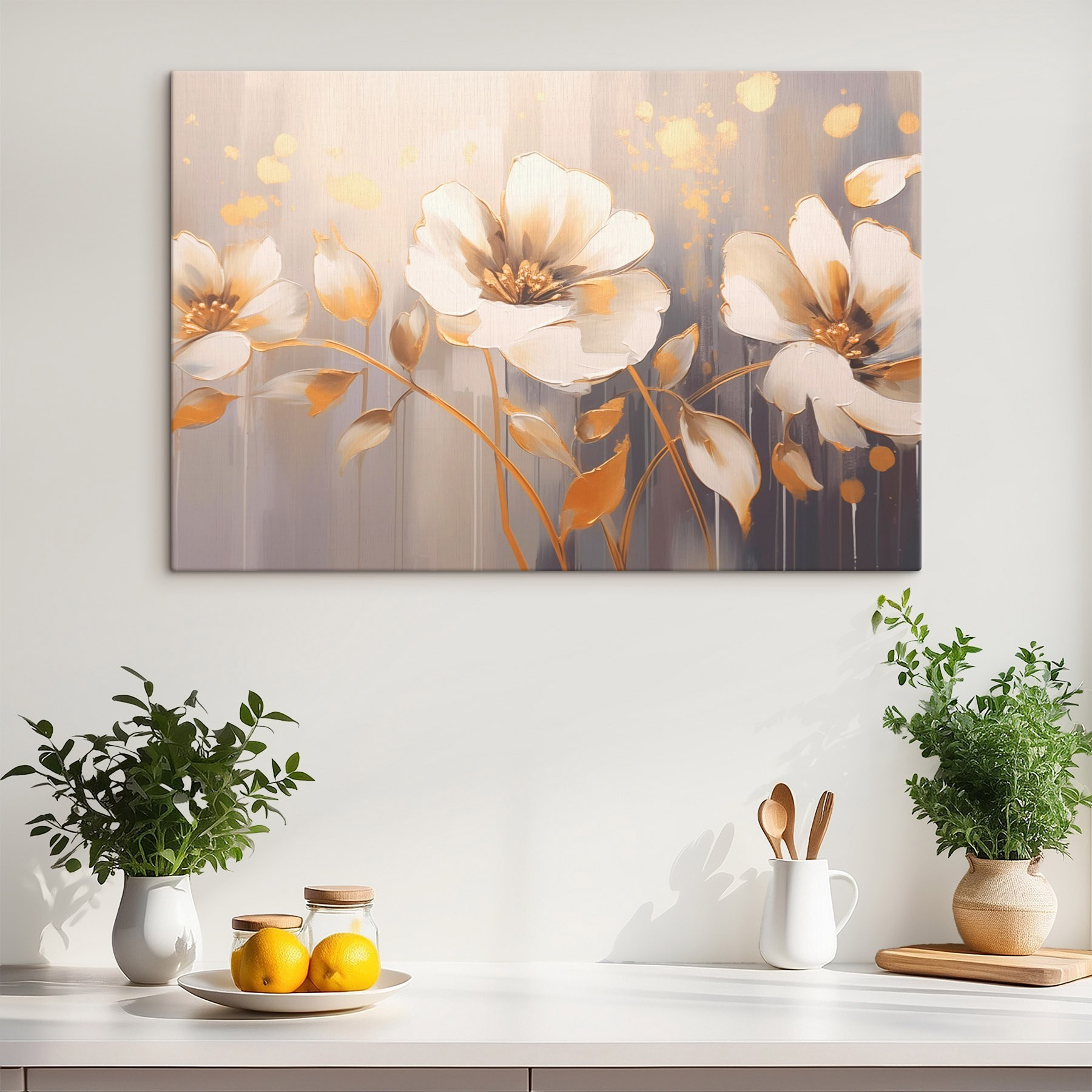 Elegant flowers in soft tones