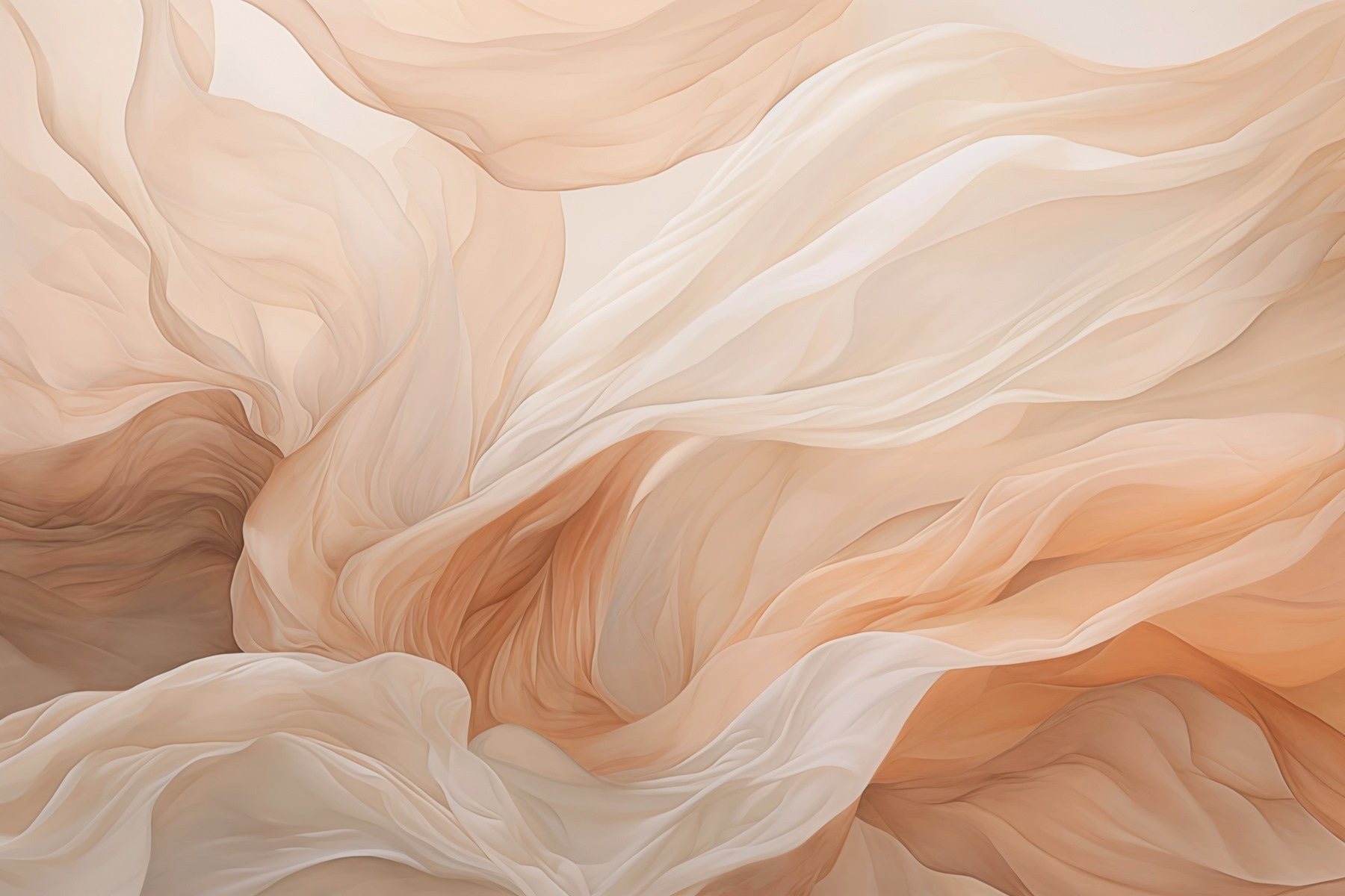 Soft waves of gentle fabric flow