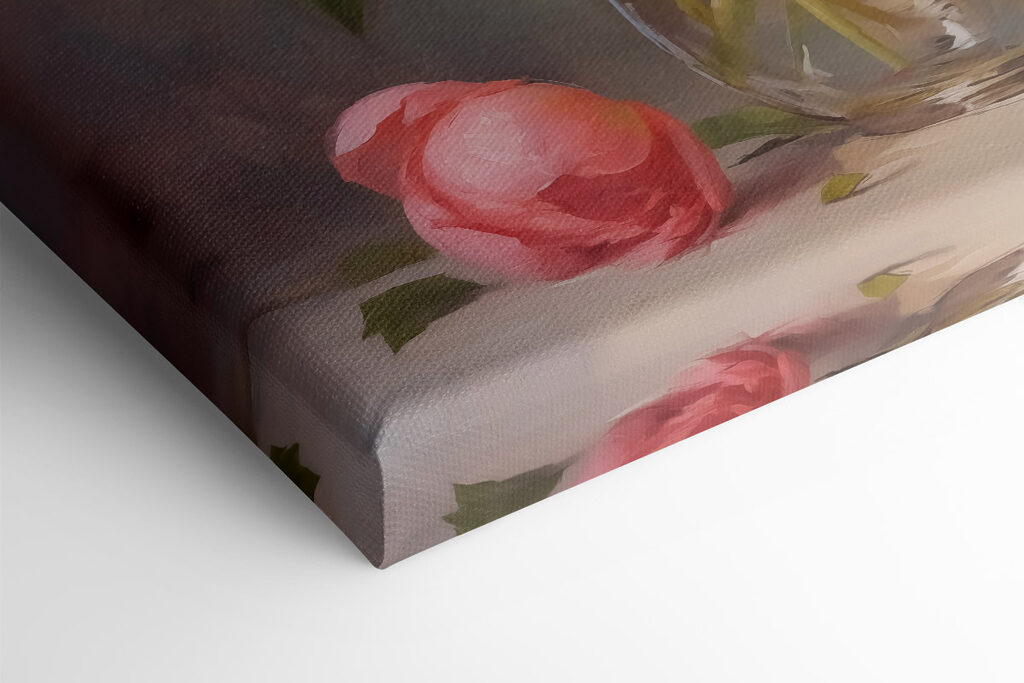 Painting of flowers in a vase Painting of flowers in a vase