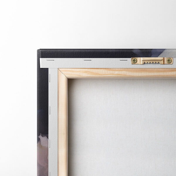 Woman with long white hair and pink flowers