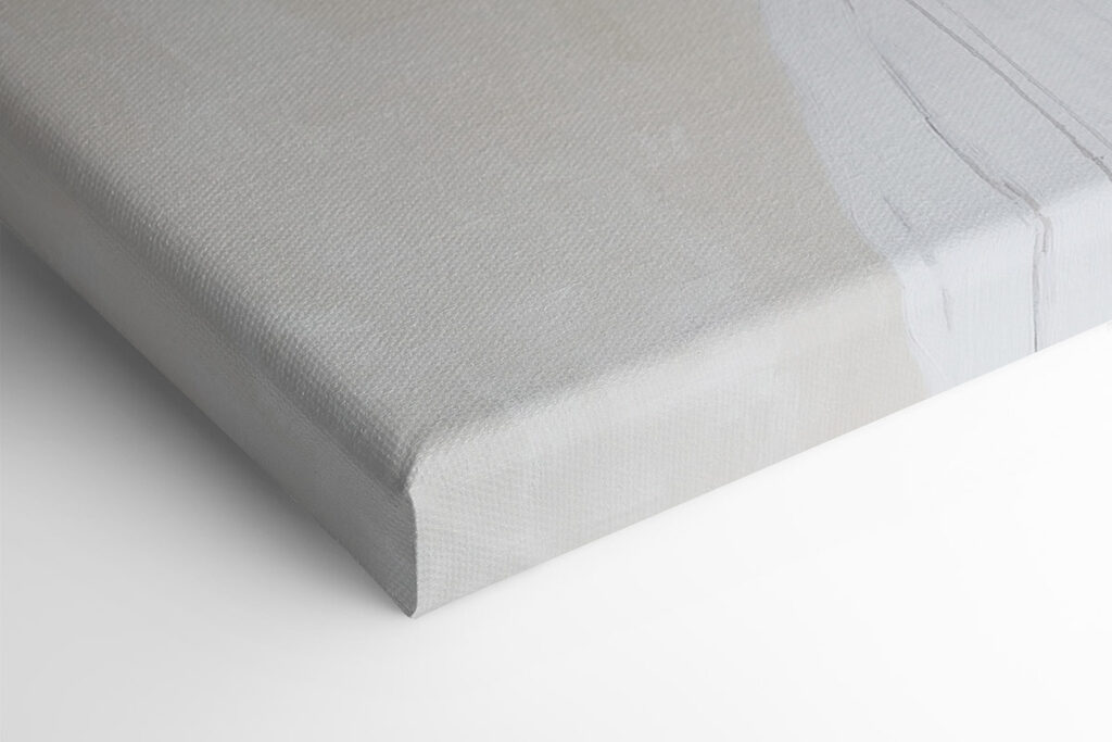 Elegant profile against a circular backdrop